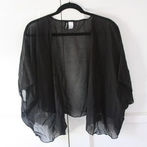 Sheer Black Shawl